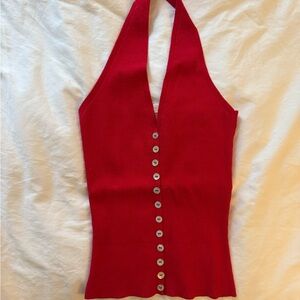 Rouje Scarlet Halter Neck Blouse